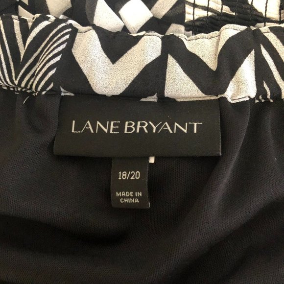 Lane Bryant Black and White Strapless Dress - Picture 4 of 6